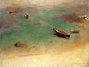 A Boat in the Waters Off Capri