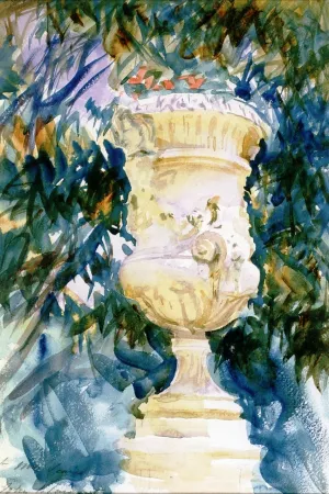 A Garden Vase (also known as Marble Vase in Spanish Garden)