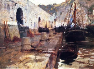 Boats in Harbor I