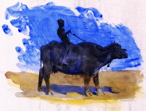 Boy on a Water Buffalo