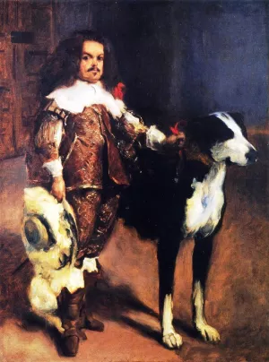 Dwarf with a Dog after Velazquez