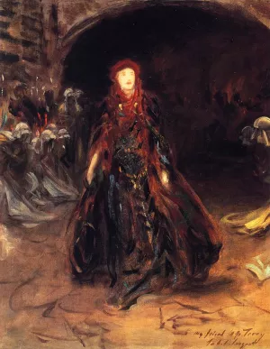 Ellen Terry as Lady Macbeth sketch