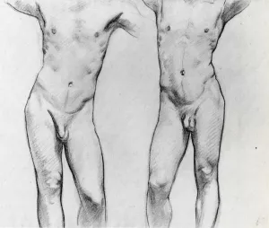 Torsos of Two Male Nudes